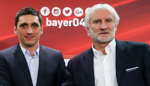 Rudi Völler (l.) vertraut weiterhin Tayfun Korkut