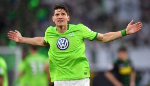 Mario Gomez vom VfL Wolfsburg traf gegen Eintracht Braunschweig