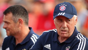 Carlo Ancelotti und Willy Sagnol trainieren den FC Bayern