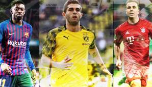 In schöner Regelmäßigkeit erzielt Dortmund hohe Ablösesummen für seine Stars und Talente. Christian Pulisic ist der nächste Blockbuster! Hier sind die BVB-Verkaufs-Charts.