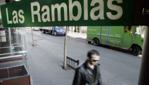 Auf den berühmten Las Ramblas in Barceona steckt er schon mal nicht, oder?