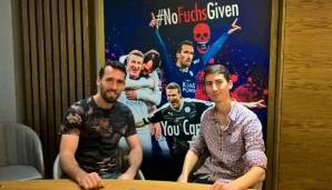 SPOX-Redakteur Nino Duit traf Christian Fuchs in dessen Loge im King Power Stadium von Leicester City