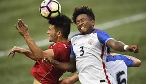 Chris Gloster spielt aktuell als Linksverteidiger für die U18 der New York Red Bulls