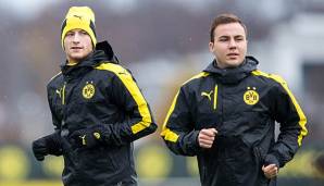 Marco Reus und Mario Götze beim Training des BVB