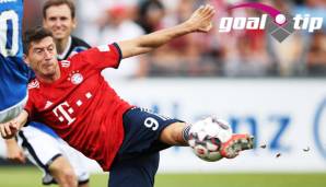 Von welcher Position aus trifft Robert Lewandowski?