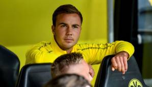 Mario Götze von Borussia Dortmund saß gegen RB Leipzig 90 Minuten auf der Bank.