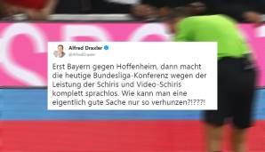 Alfred Draxler ist "komplett sprachlos", stellt danach aber dennoch eine pointierte Frage.