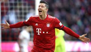 Robert Lewandowski erzielte in der laufenden Bundesligasaison bislang neun Tore.