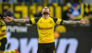 Paco Alcacer schoss die Dortmunder per Doppelpack an die Tabellenspitze.