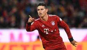 James mit seinem dritten Treffer gegen Mainz.