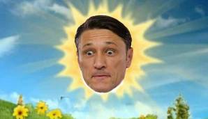 "Zeit für Bayern-Winke-Winke"? Von wegen! Kovac sitzt beim FC Bayern fester im Sattel als die Sonne bei den Teletubbies am Himmel. Und sollte Rummenigge daran Zweifel haben, gibt's den bösen Blick.