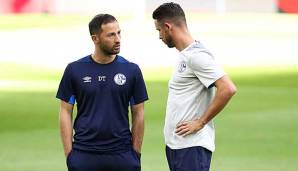 Hatten kurz vor der Entlassung noch ein klärendes Gespräch: Ex-Schalke-Trainer Domenico Tedesco und Mark Uth.