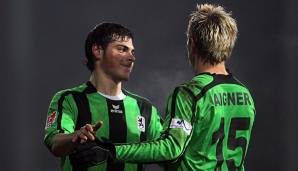 Kevin Volland und Stefan Aigner 2011 bei einem Spiel für den TSV 1860 München.