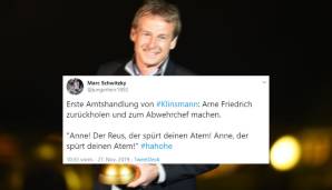 Wo wir bei der WM 2006 sind: Damals hat Carlos Tevez den Atem von Arne "Anne" Friedrich zu spüren bekommen. Jetzt ist Friedrich wieder mit Klinsmann vereint - diesmal in der Funktion des Bindegliedes zwischen Management und Mannschaft. Schöne Sache.