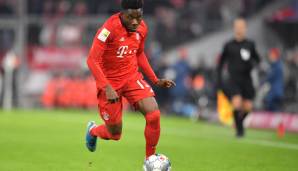 Platz 2: Alphonso Davies (549 Spielminuten) - Top-Speed: 34.76 km/h.