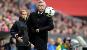 Platz 3: Carlo Ancelotti - 1. Niederlage im 9. Pflichtspiel am 28. September 2016 mit 0:1 gegen Atletico Madrid in der Champions League.