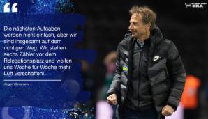 Und Klinsmann weiter: "Die nächsten Spiele werden nicht einfach, aber wir sind insgesamt auf dem richtigen Weg und guter Dinge."