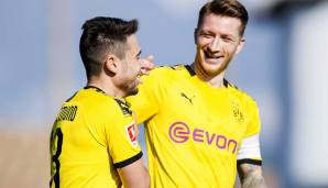 Freude pur: Marco Reus kehrte nach viermonatiger Verletzungspause ins BVB-Mannschaftstraining zurück.