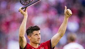 PLATZ 13 - ROBERT LEWANDOWSKI (Bayern München): 29 Tore in der Saison 2017/18. Der erste von drei Auftritten in dieser Liste. Der Pole schrammte trotz des Trainerwechsels von Ancelotti auf Heynckes beim Titelgewinn nur knapp an der 30er-Marke vorbei.