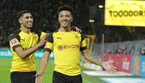 PLATZ 10: JADON SANCHO - 18 Jahre, 27 Tage am 21.04.2018 beim 4:0 gegen Bayer Leverkusen.