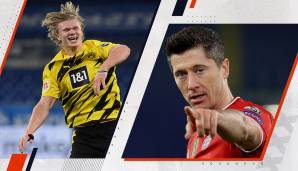 In Form: Erling Haaland und Robert Lewandowski.