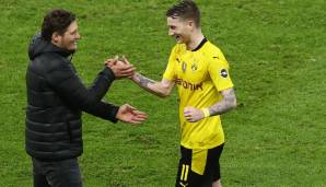 Marco Reus (r.) hält Edin Terzic für den Hauptgrund des starken Schlussspurts der Borussia.