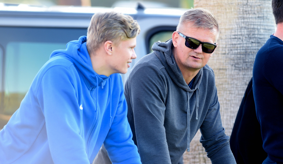 Erlings Vater Alf-Inge Haaland hat seine Profikarriere bereits hinter sich. Er spielte unter anderem für Manchester City.