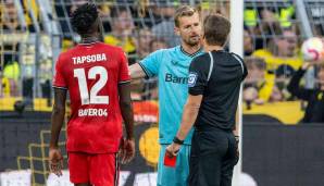 Lukas Hradecky flog in der Nachspielzeit mit Rot vom Platz.