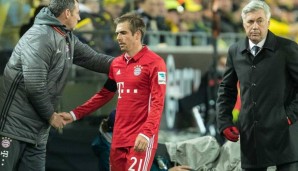 Philipp Lahm wurde in Dortmund in der 68. Minute ausgewechselt