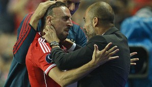 Franck Ribery und Pep Guardiola hatten offenbar nicht die beste Beziehung