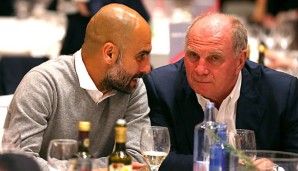 Uli Hoeneß findet den Umgang mit Pep Guardiola in den Medien "beschissen"