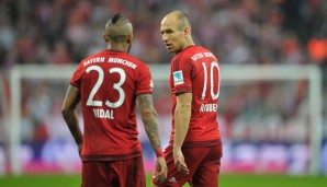 Arjen Robben, Arturo Vidal und Javi Martinez sind fraglich