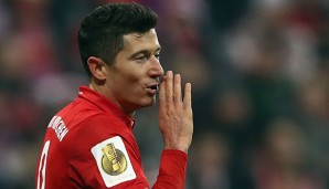 Robert Lewandowski trifft mit dem FC Bayern am Mittwoch auf den FC Arsenal