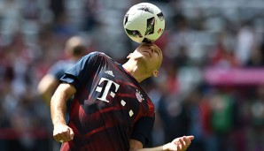 Arjen Robben und der FC Bayen bereiten sich darauf vor, die Meisterschaft zu verteidigen