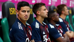 James Rodriguez muss um seinen Stammplatz beim FC Bayern kämpfen