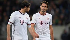 Mats Hummels und Javi Martinez bei einem Spiel des FC Bayern