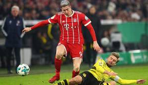 Robert Lewandoski im Zweikampf gegen Marcel Schmelzer