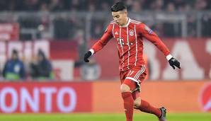 Bayern-Star James Rodriguez mit Wadenverhärtung außer Gefecht.