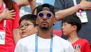 Jerome Boateng musste bei der WM 2018 im letzten Gruppenspiel nach einer Rotsperre hilflos das Aus des DFB-Teams auf der Tribüne mit ansehen.