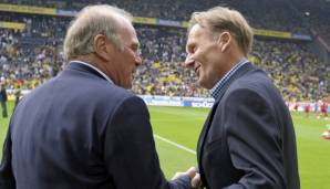 Uli Hoeneß (l.) zusammen mit Hans-Joachim Watzke.