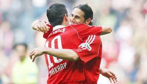 Beim FCB ging Roy Makaay erfolgreich mit Claudio Pizarro auf Torejagd.