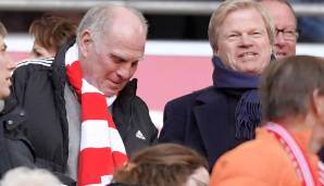 Uli Hoeneß (l.) und Oliver Kahn haben über die Transferpläne des FC Bayern München gesprochen.