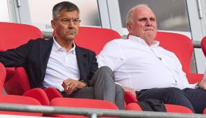 Herbert Hainer (l.) zweifelt am Vorgehen von PSG.