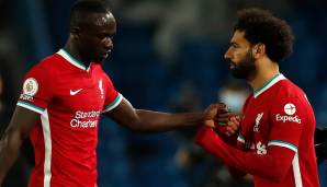 Sadio Mane und Mo Salah stürmten zusammen sechs Jahre für Liverpool.