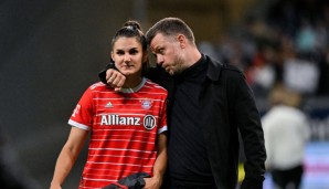 Jovana Damnjanovic und Alexander Straus konnten nach dem 0:0 in Frankfurt nicht hundertprozentig zufrieden sein. Jetzt wartet eine große Hürde in der Champions League auf den FC Bayern.