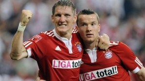 Bastian Schweinsteiger Alexander Baumjohann FC Bayern 2009