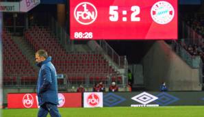 Hansi Flicks Bayern kassierten eine Woche vor dem Rückrundenstart eine herbe Pleite in Nürnberg.