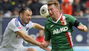 Heiko Westermann (r.) kassierte mit dem HSV trotz seines Tores die nächste Niederlage