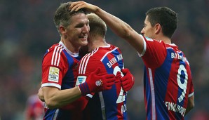 Bastian Schweinsteiger und Sebastian Rode jubelten gemeinsam.