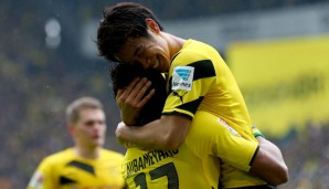 Aubameyang und Kagawa sorgten für den Sieg der Schwarz-Gelben